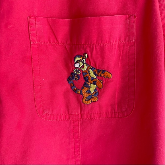Vintage Y2k Disney Hot Pink Tigger Vest/Sleevless Top with Buttons - Picture 2 of 6